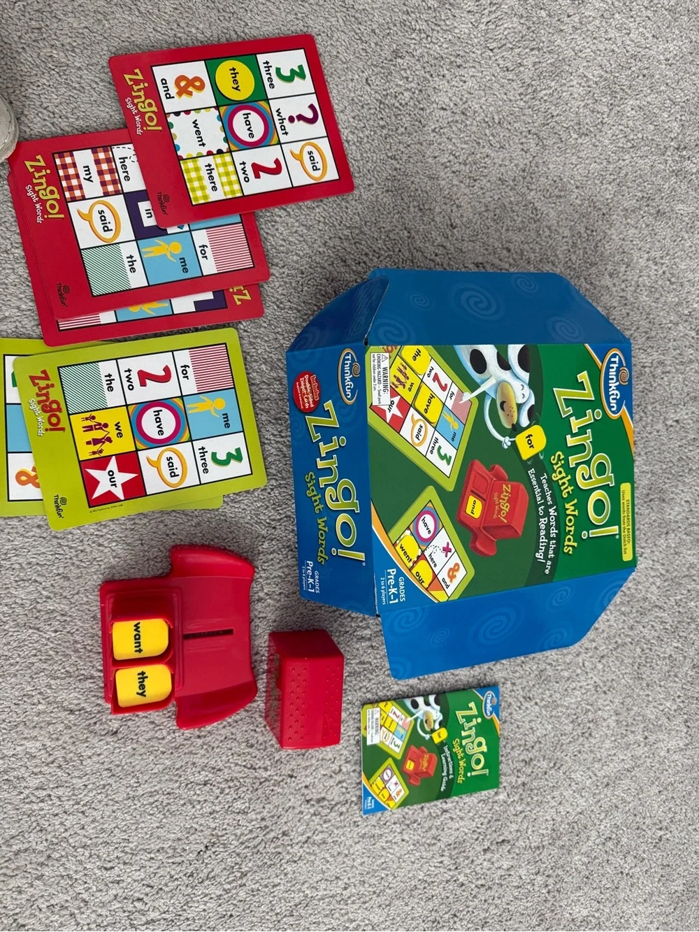 ThinkFun Zingo! Sight Words Learning Game - Green